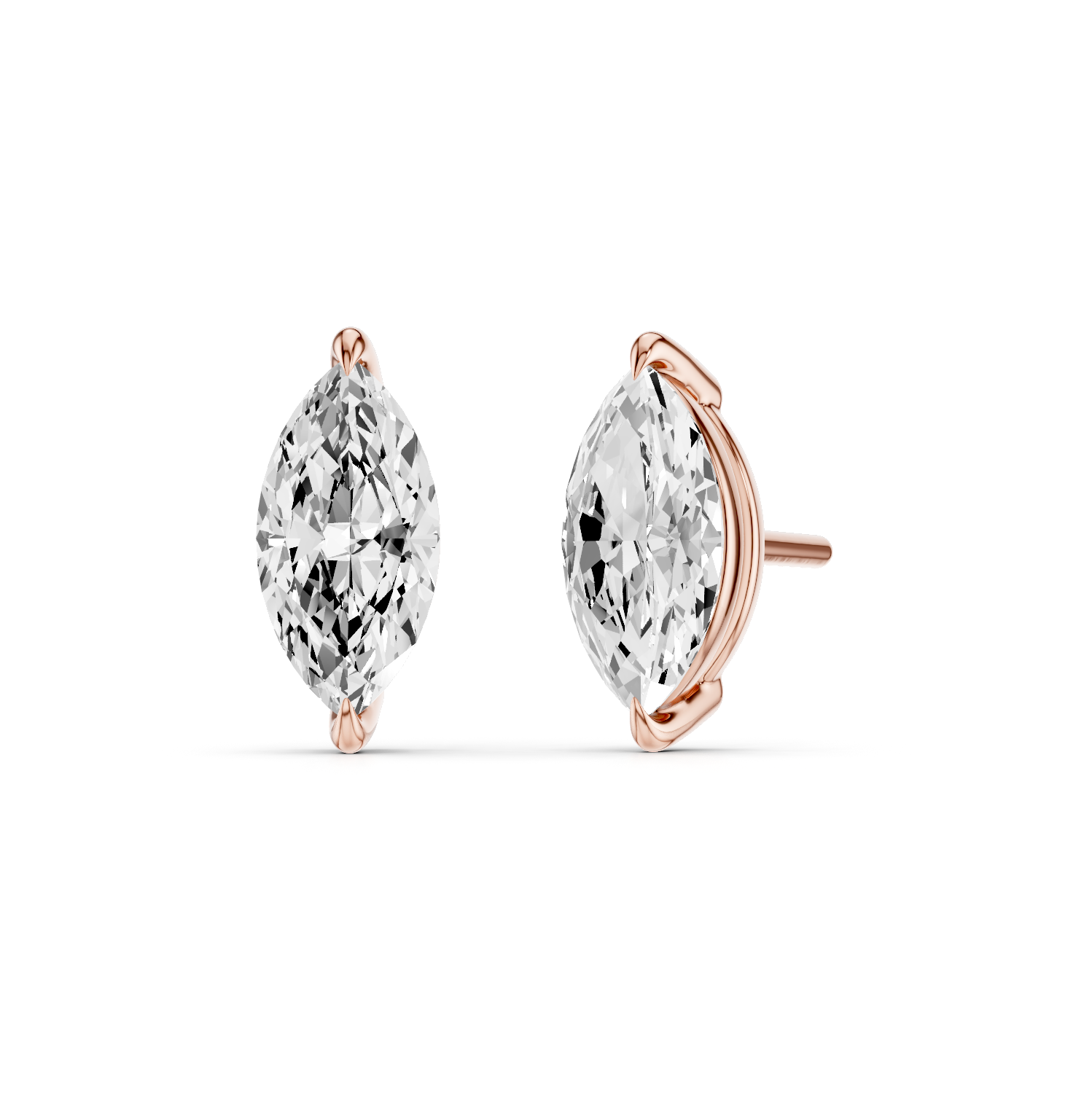 0.80ct Marquise LGD Studs