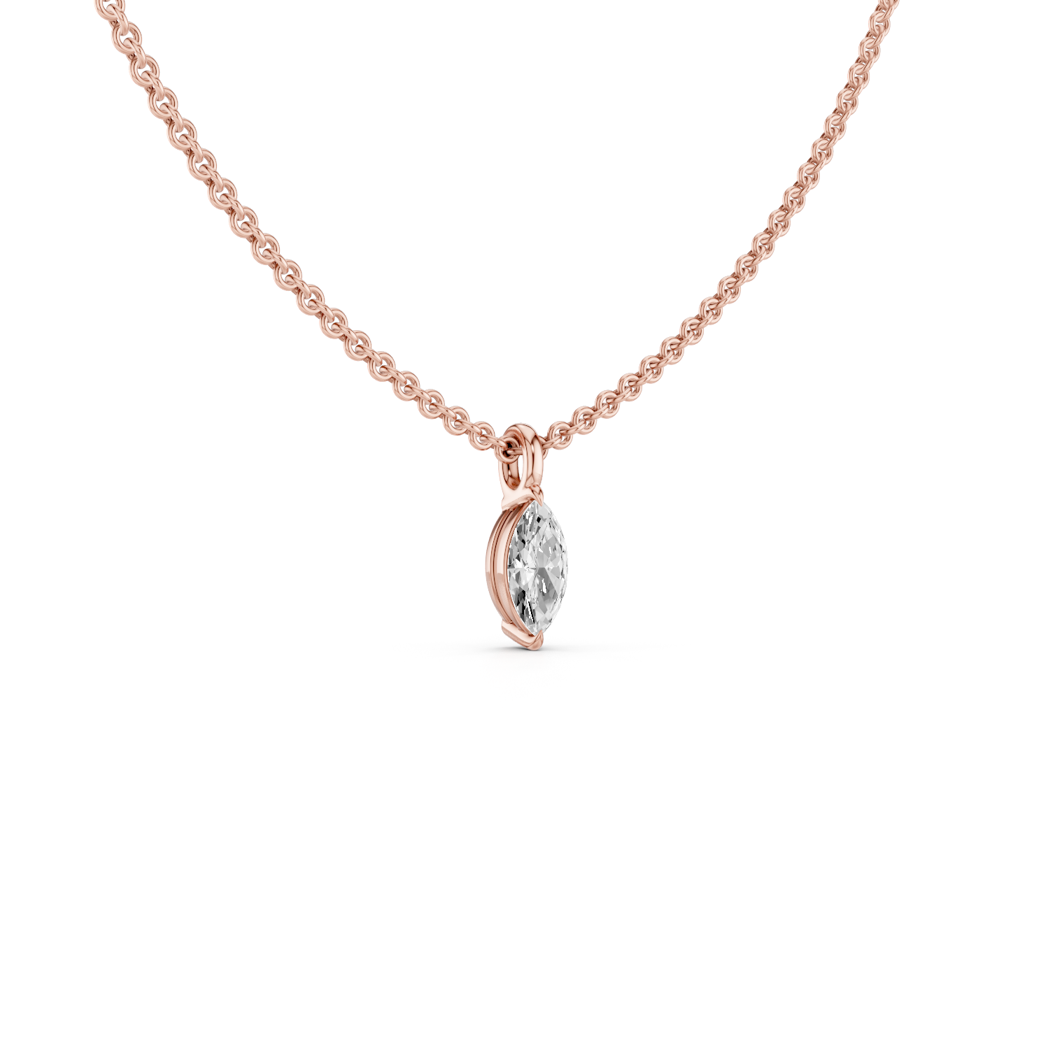 0.40ct Marquise LGD Pendant