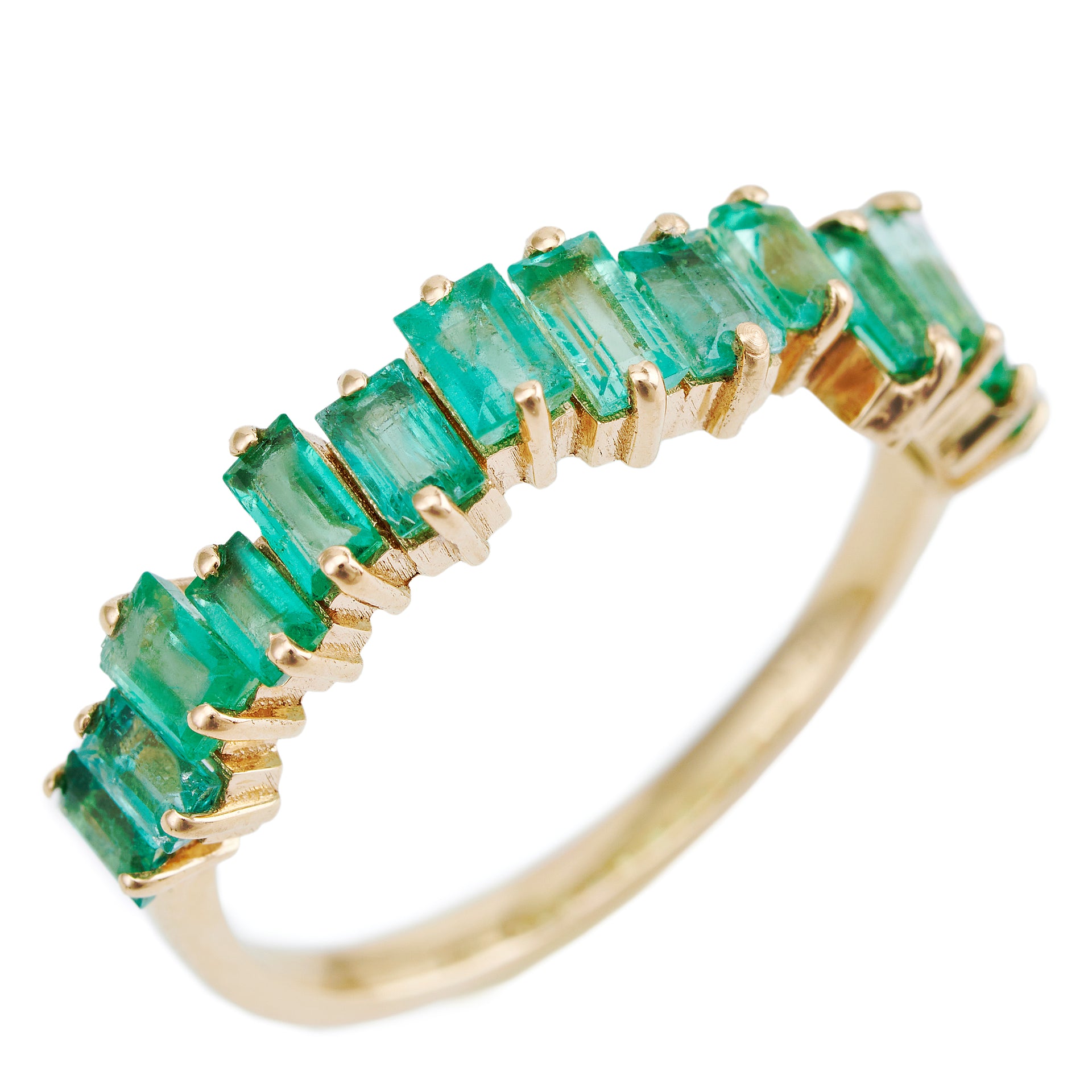 Emerald Baguette Eternity Ring