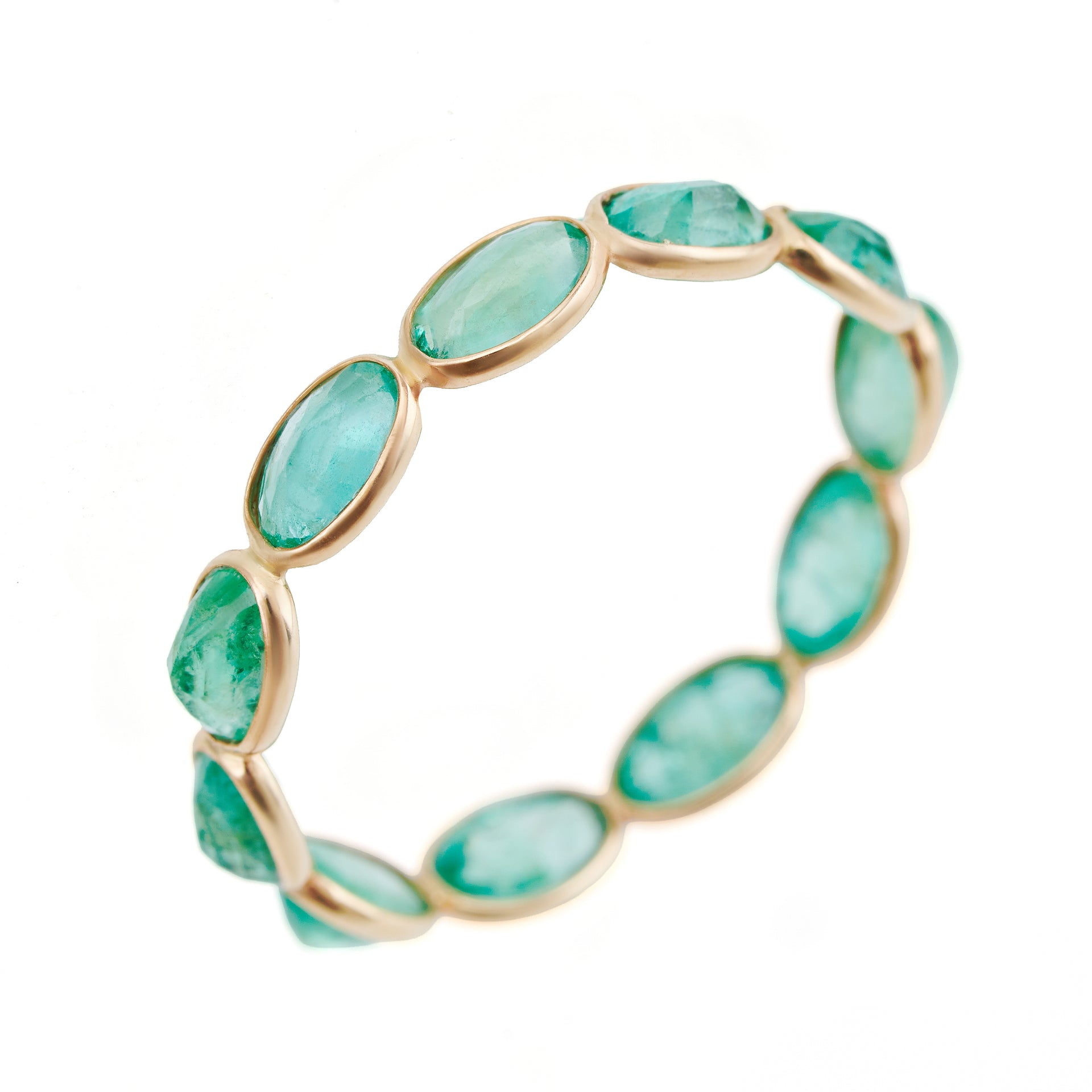Oval Emerald Eternity Ring