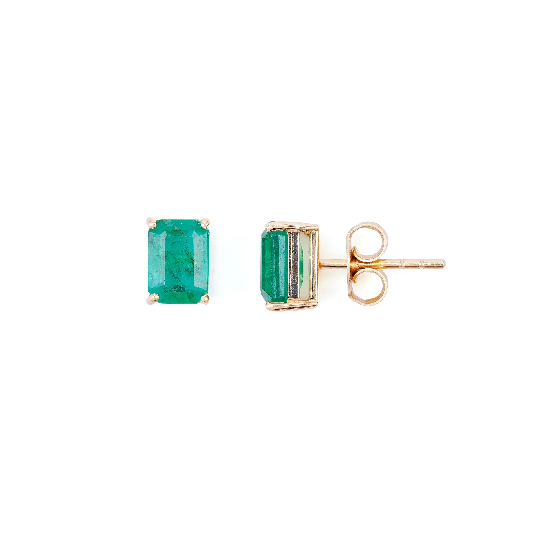 Classic Emerald Studs