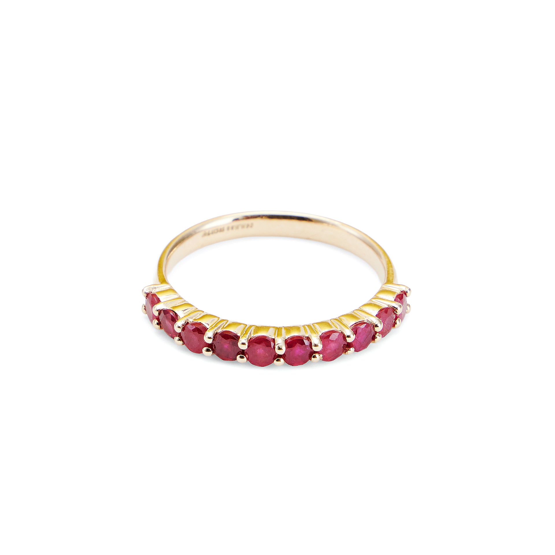 Ruby Half Eternity Ring