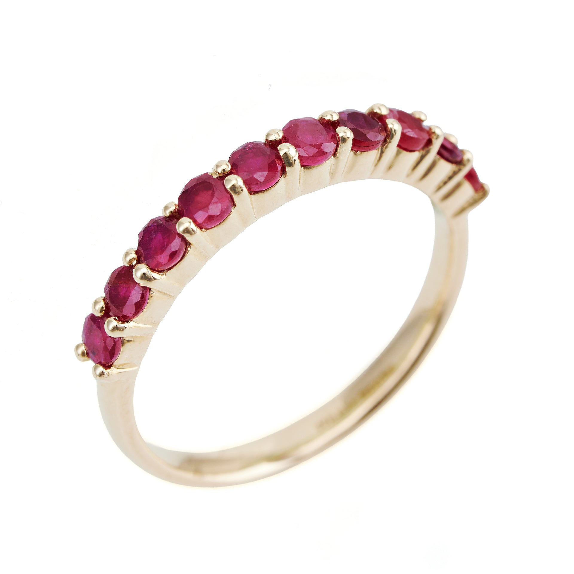 Ruby Half Eternity Ring