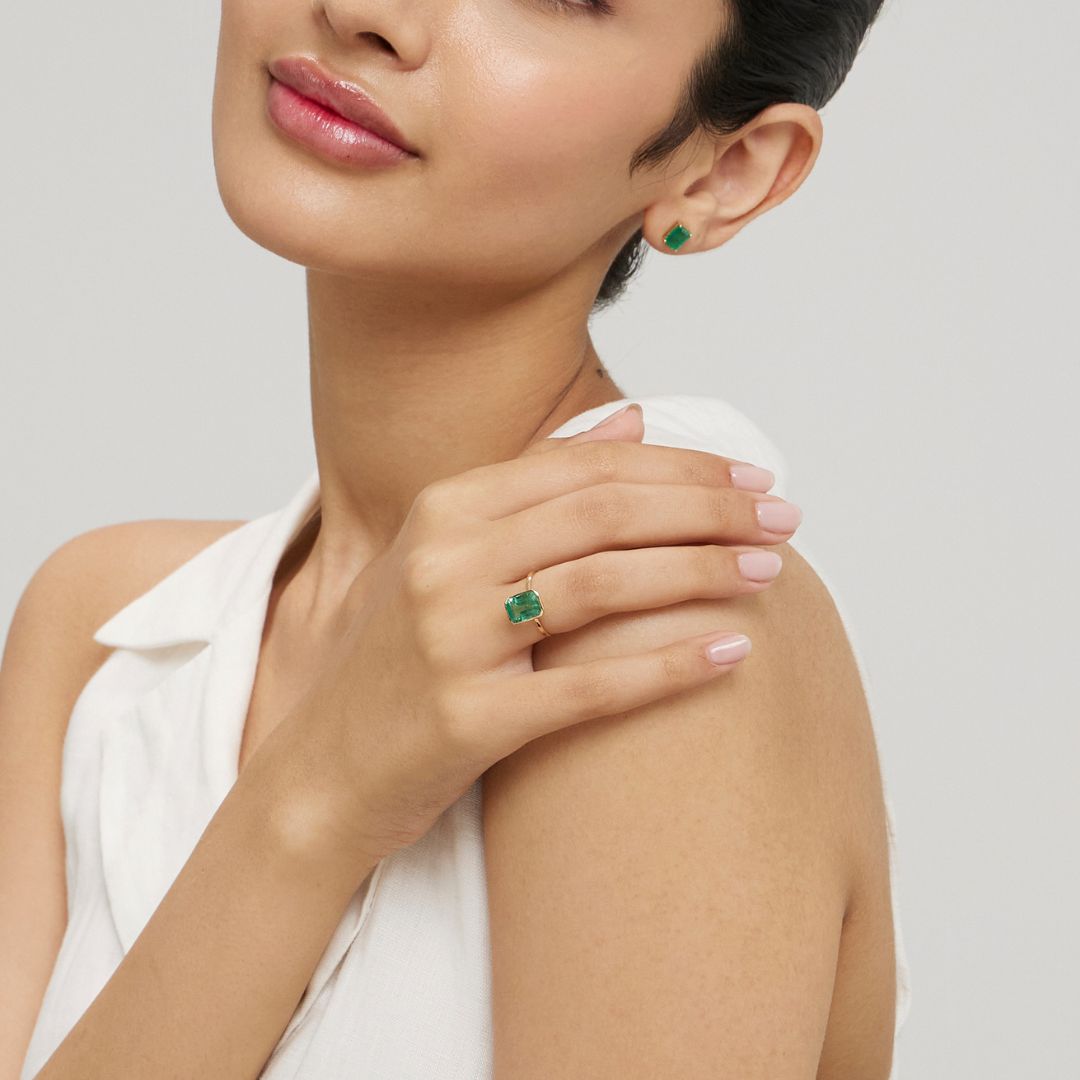 Rectangle Emerald Ring