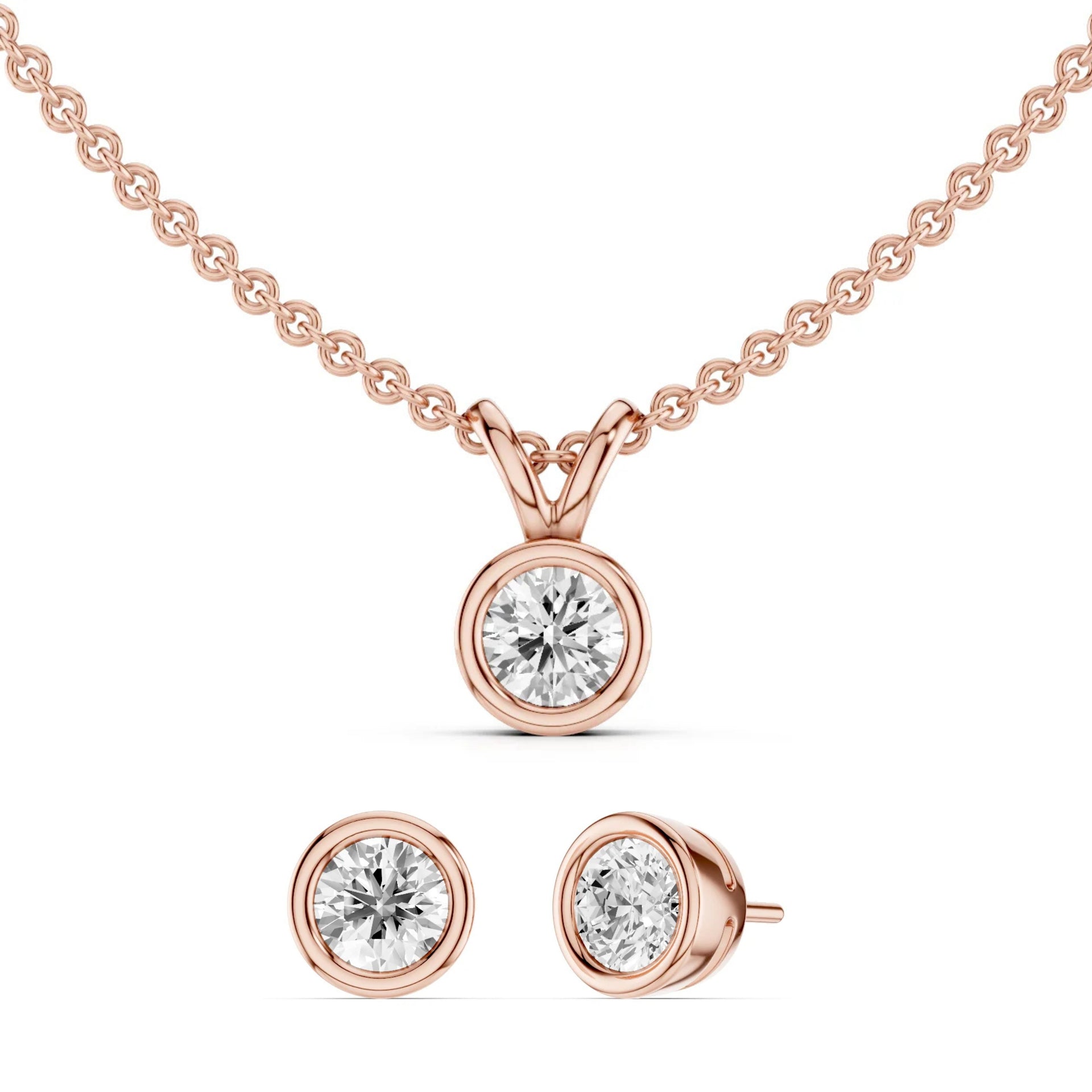 Round LGD Bezel Set- 14K