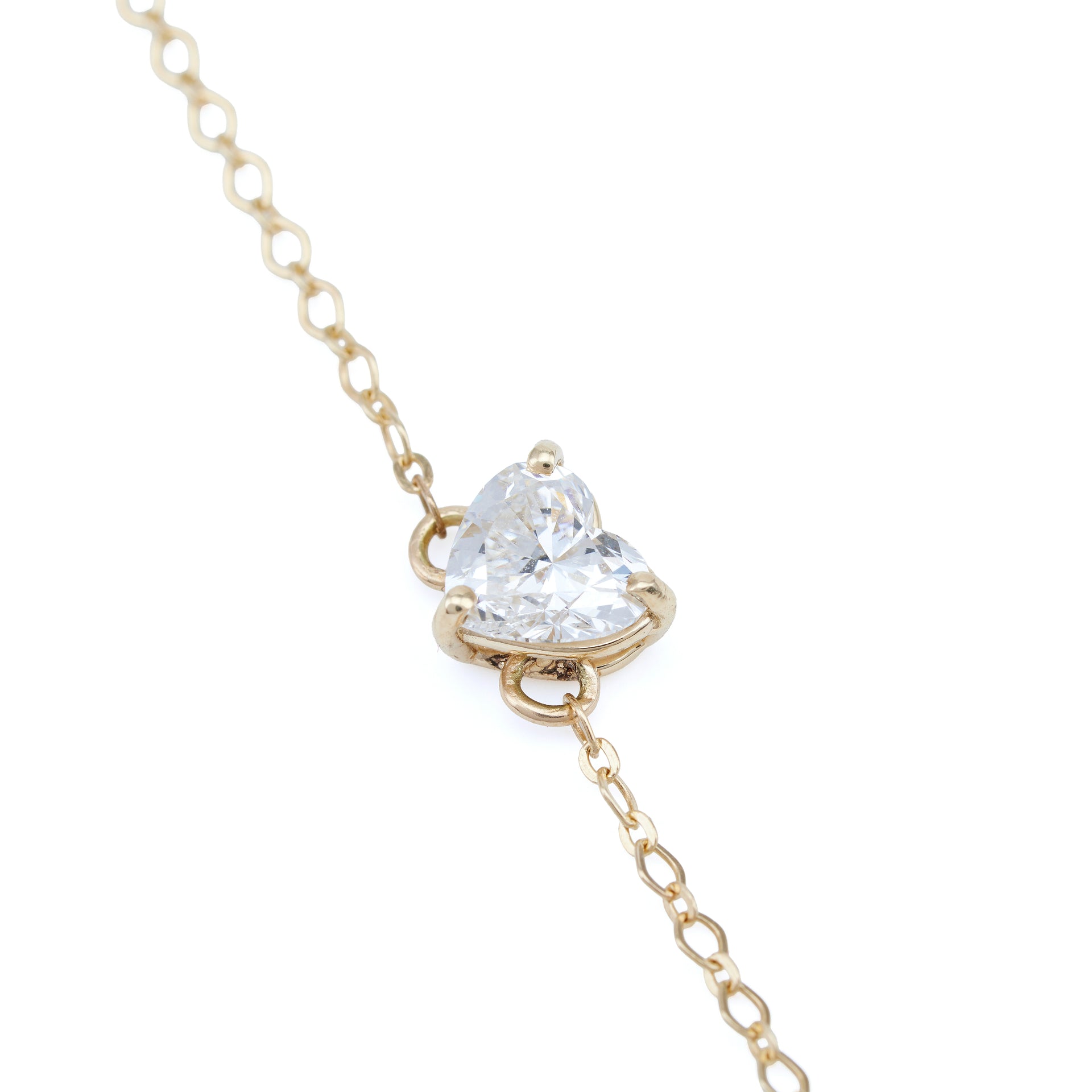 1ct Heart LGD Gold Bracelet
