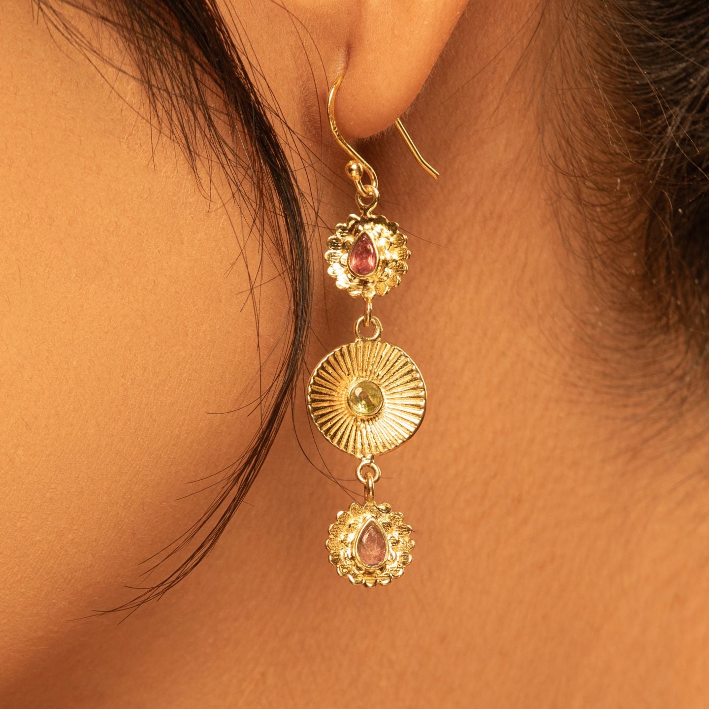 Modern Lotus Earrings