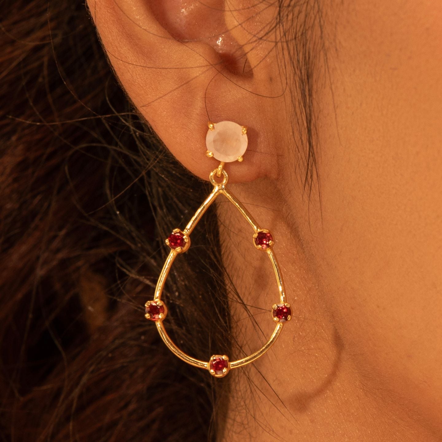 Garnet Gate Earrings
