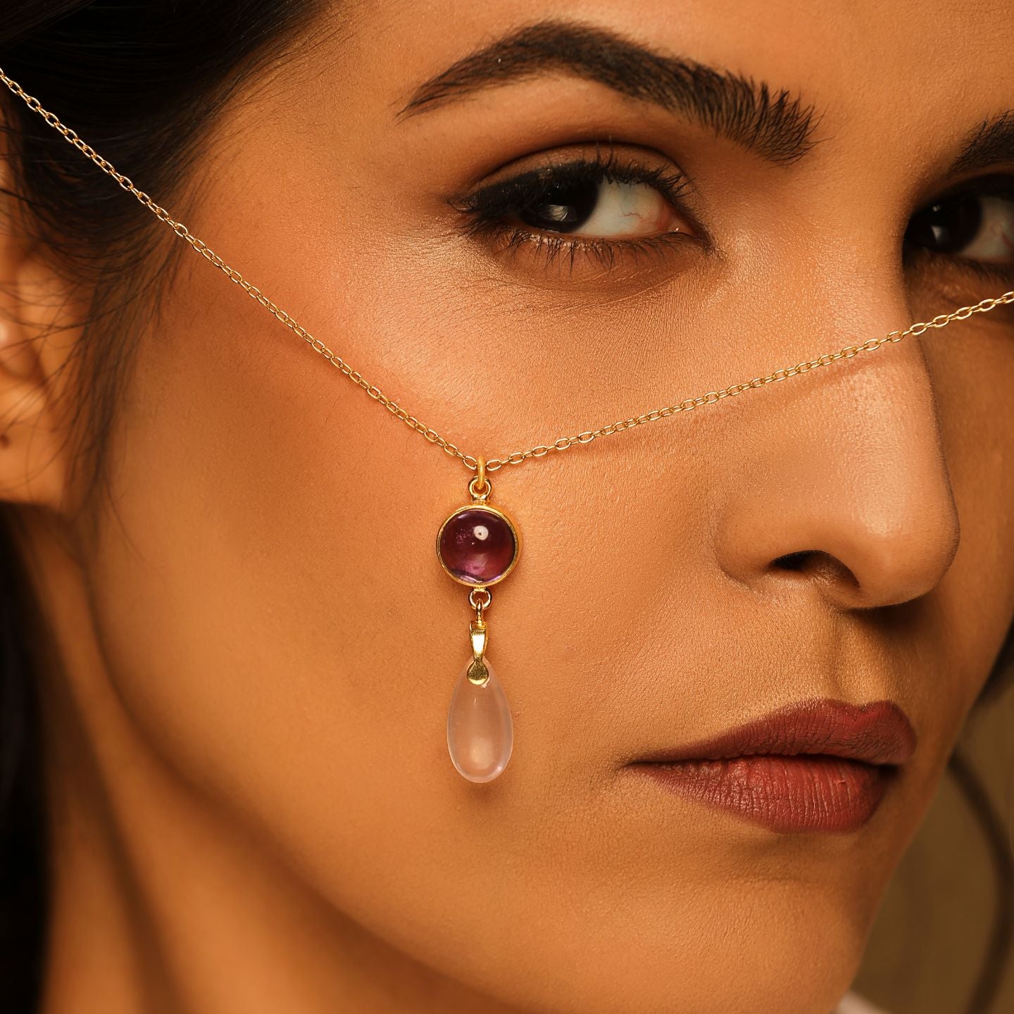 Rose Teardrop Necklace