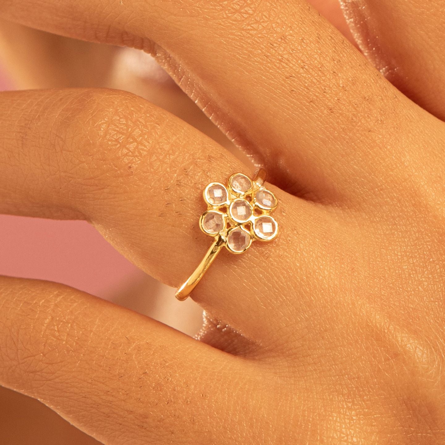 Moon Flower Ring