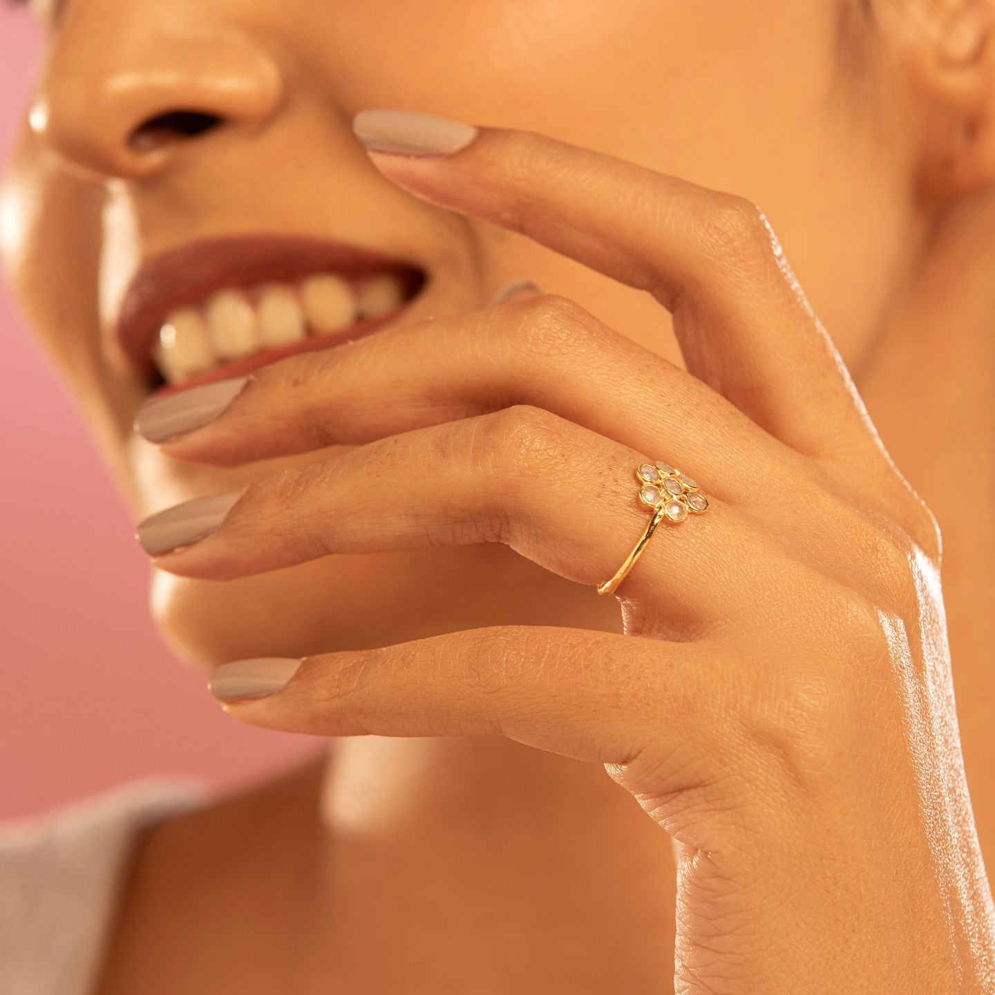 Moon Flower Ring