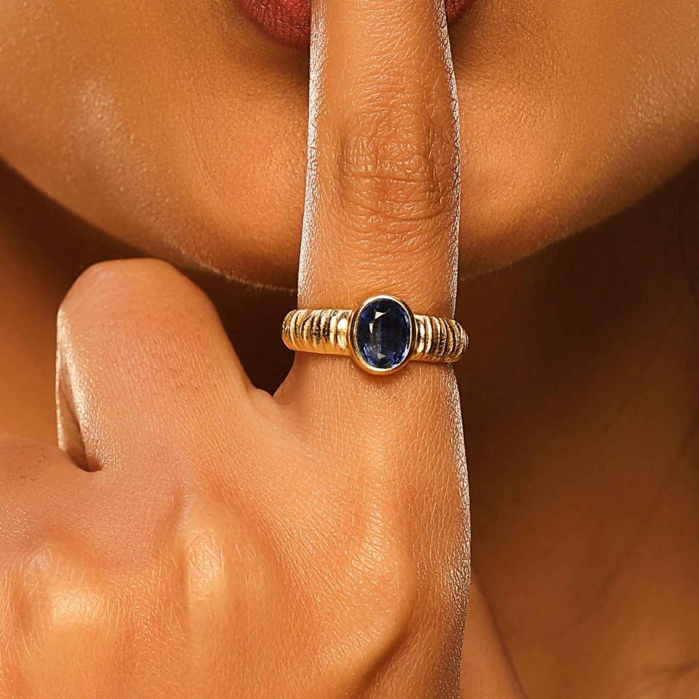 Blue Signet Ring