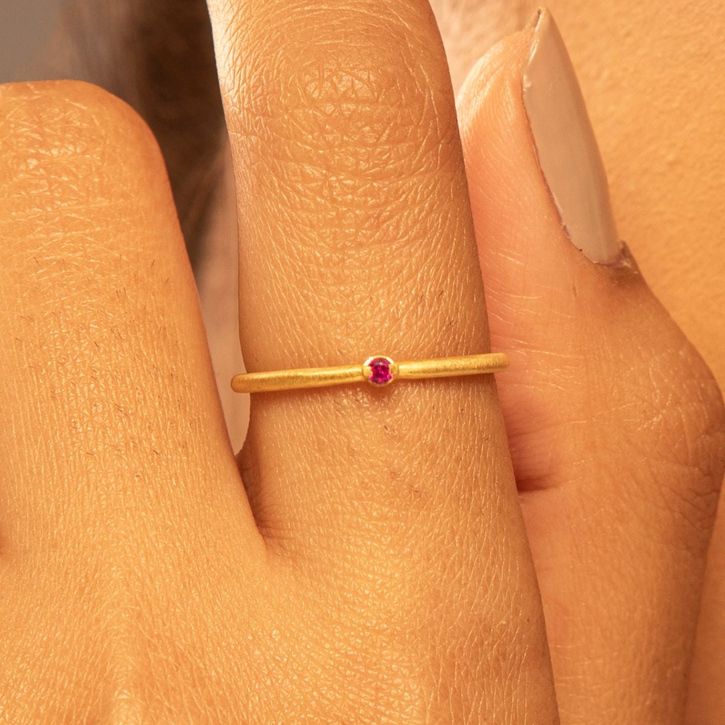 Pink Dot Ring