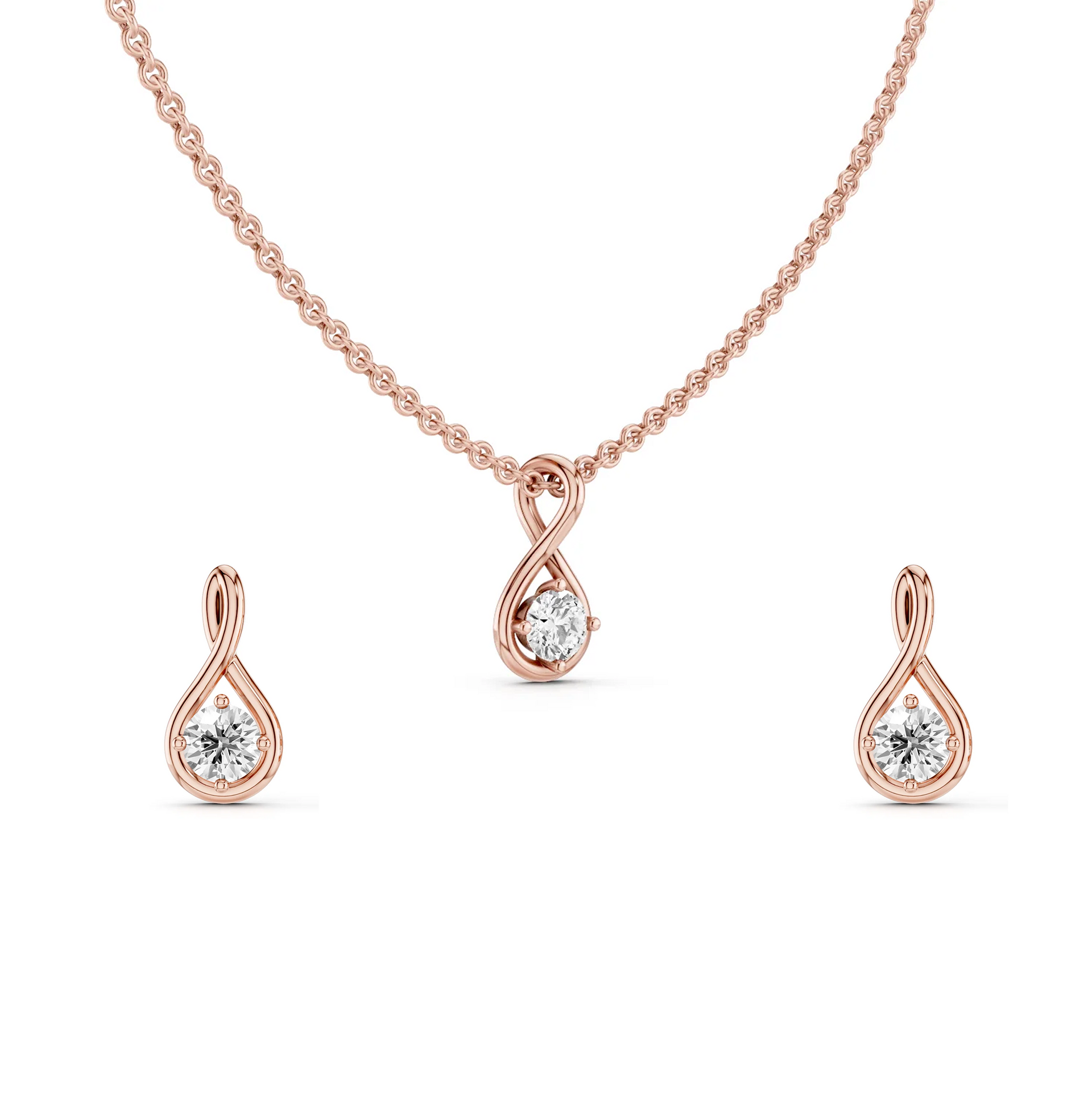 Dainty LGD Twist Set-14K